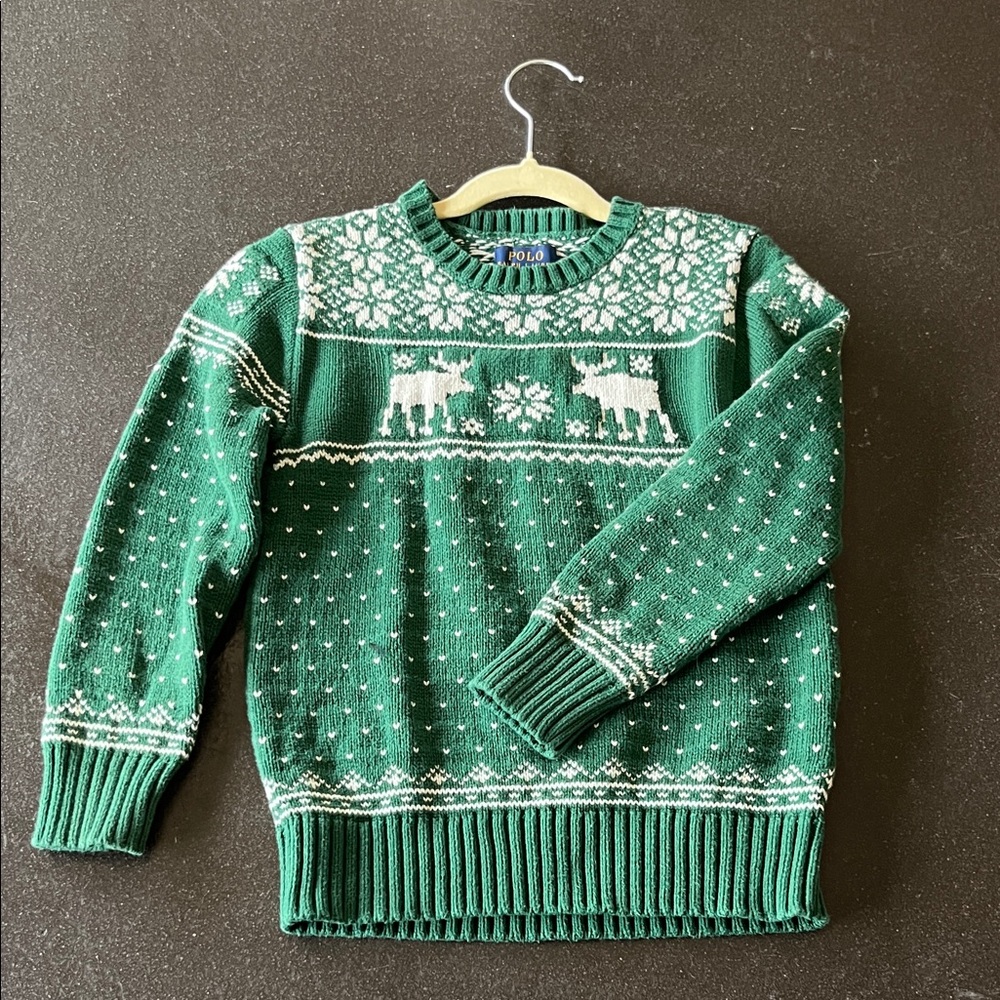 Polo by Ralph Lauren Festive Green Sweater